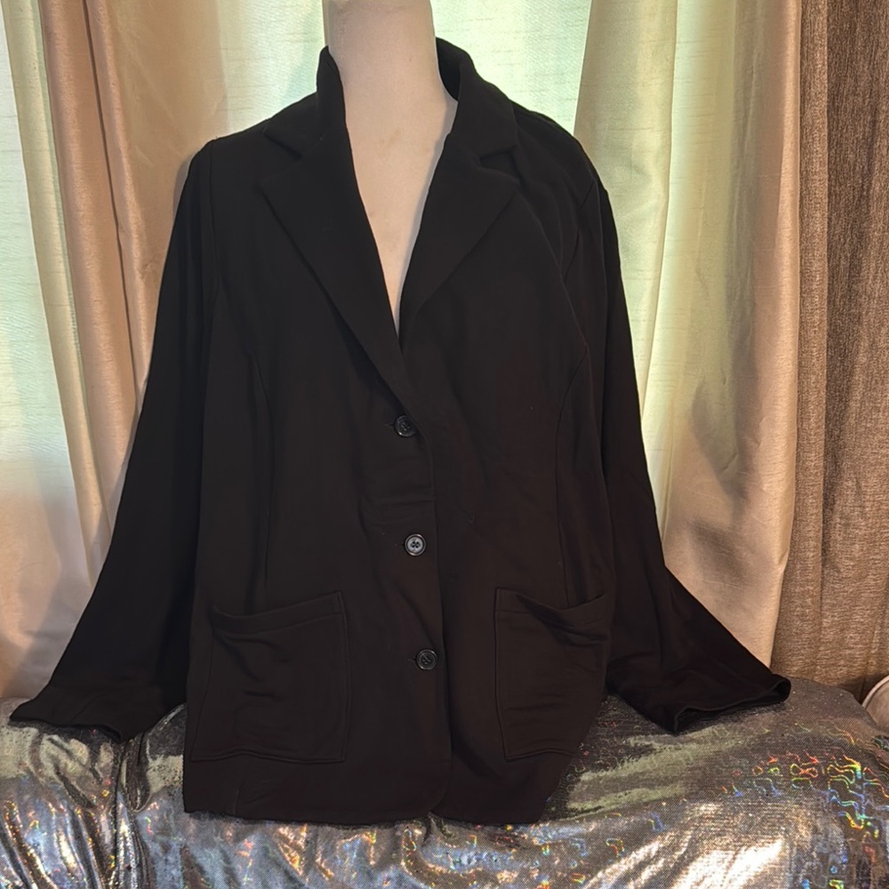 Torrid Black Blazer Relaxed Fit Suit Jacket